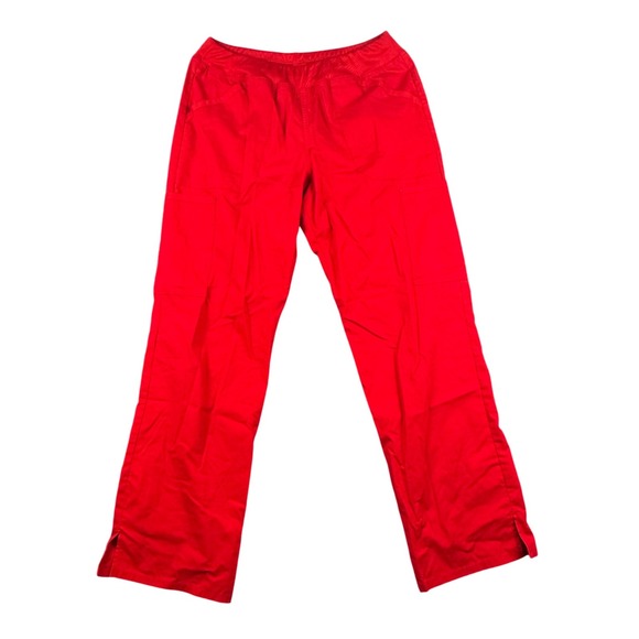 Cherokee Workwear Women's Medium M Red Scrub Pants Elastic Waist Cargo 143 - Picture 1 of 7